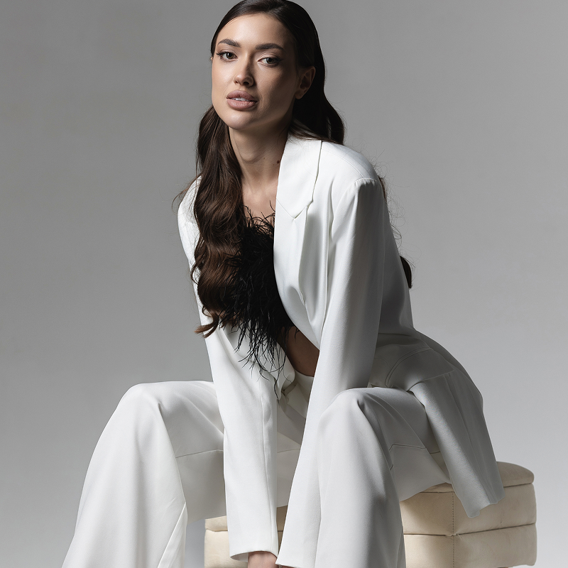 White Formals French Coat