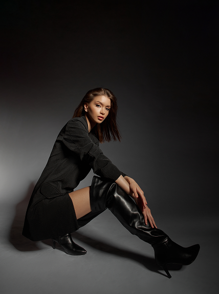 Black french coat