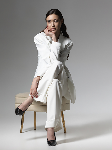White Formals French Coat