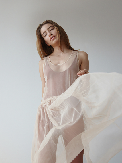 Netted Dress For Parties