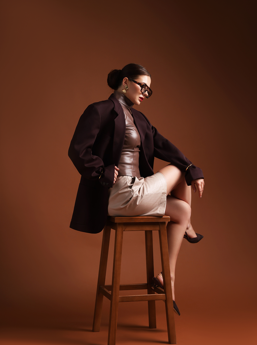 Noir Sculpted Formal Blazer